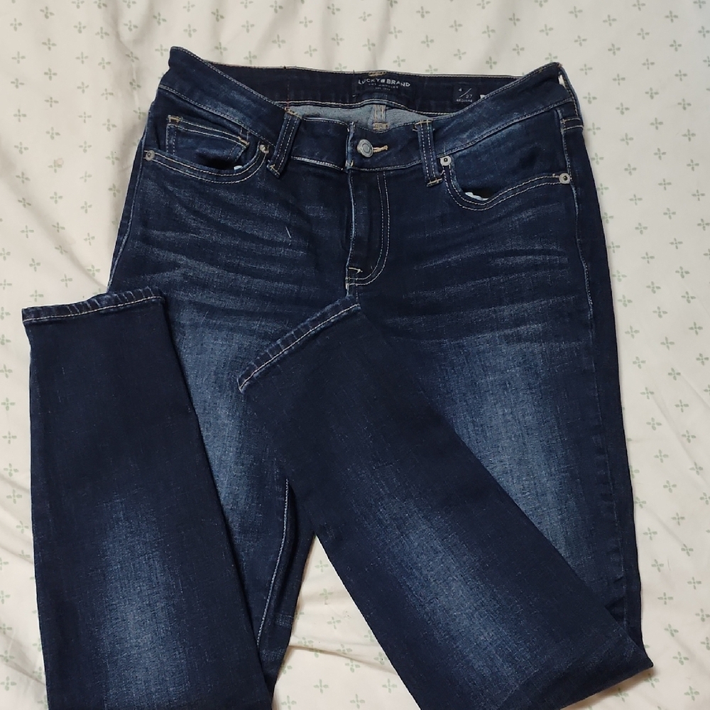 Lucky Brand Women's Dark Indigo Skinny Jeans